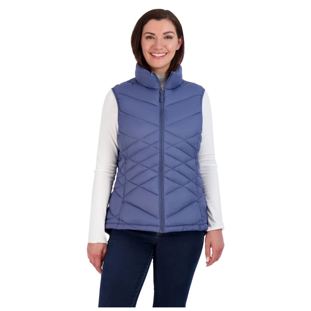 Zeroxposur Women's Blue Quilted Vest size Small